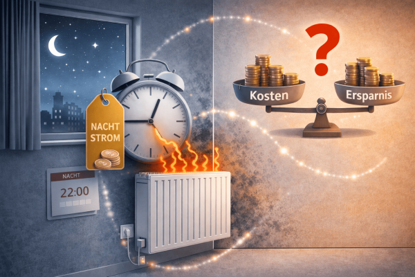 Warum Nachtstromtarife für Heizkörper meist überschätzt werden - Nachtstromtarife für Heizkörper: Kaum Vorteile? | Heizungsblog