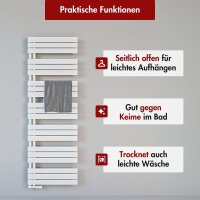 Handtuchheizkörper ALRONA Weiß Seitlich offen...