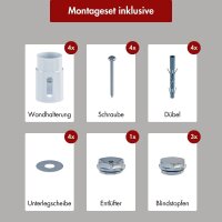 Handtuchheizkörper PANDEMA Weiß Mittel- und Seitenanschluss