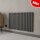 TAYLOR Paneelheizkörper elektrisch Horizontal Anthrazit 63 cm hoch