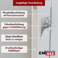 Paneelheizkörper Flachheizkörper LAVA ECO Vertikal Doppellagig Weiß
