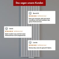 Paneelheizkörper Flachheizkörper LAVA ECO Vertikal Doppellagig Weiß