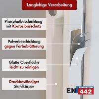 Design Flachheizkörper Paneelheizkörper RILA Vertikal Doppellagig Weiß