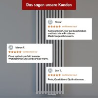 Design Flachheizkörper Paneelheizkörper RILA Vertikal Doppellagig Weiß
