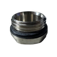 Blindstopfen 1/2 Zoll - Messing Vernickelt mit...