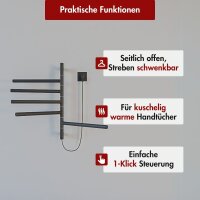 Handtuchwärmer elektrisch PLUG-AND-HEAT schwenkbar...