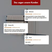 Handtuchwärmer elektrisch PLUG-AND-HEAT schwenkbar Schwarz 51 x 62 cm