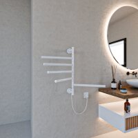 Handtuchwärmer elektrisch PLUG-AND-HEAT schwenkbar...
