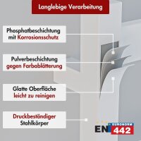 Handtuchwärmer elektrisch PLUG-AND-HEAT kompakt mit eckigen Rohren Weiß