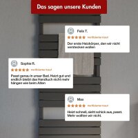 Handtuchheizkörper PANDEMA Anthrazit Seiten und Mittelanschluss 60 cm 160 cm