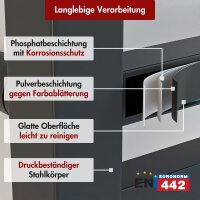Handtuchheizkörper elektrisch LUMIRA Schwarz inkl. Heizstab SMART und Glykol 20 cm 100 cm