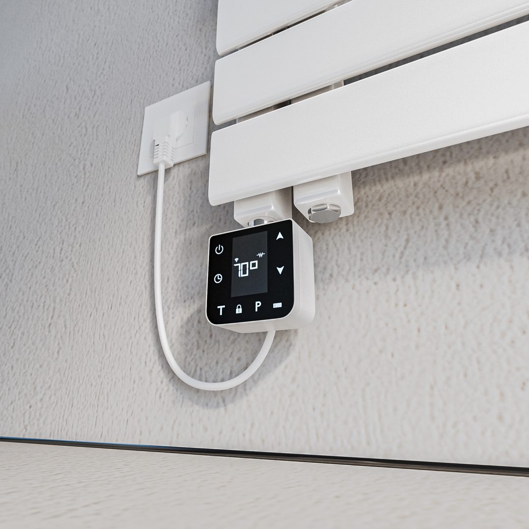 Heizstab mit digitalem Thermostat-Display